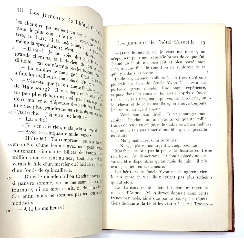 les jumeaux de' L'hotel corneille par edmond  1927‎ norwood press Book French